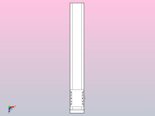 滚珠丝杠直线轴带导轨全封闭TPA-HCR-175D-2510C-L1050-MP-C-P75-N3俯视缩略图