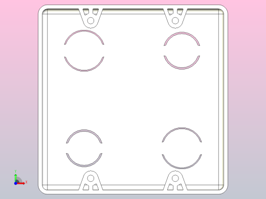Caja Plástica 4英寸x 4英寸(导管)插座开关预埋暗盒暗装暗盒前视缩略图
