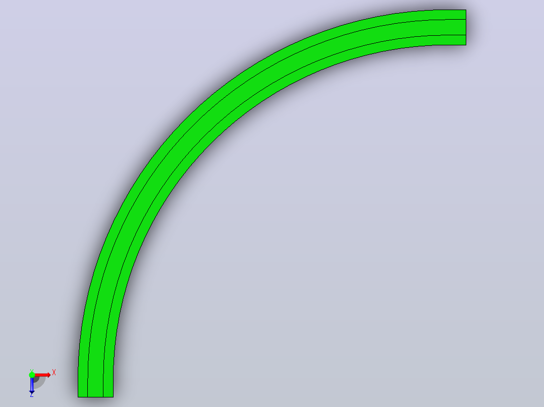 ZWGD-SC881-K325-TA90-R1000-N1-C1磁性转弯轨道俯视图