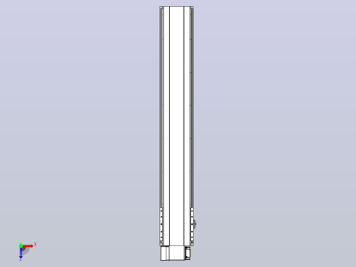 皮带直线轴半封闭可选导轨TPA-HNB-202D-140-L1100-LP-Y-P75-N3俯视缩略图
