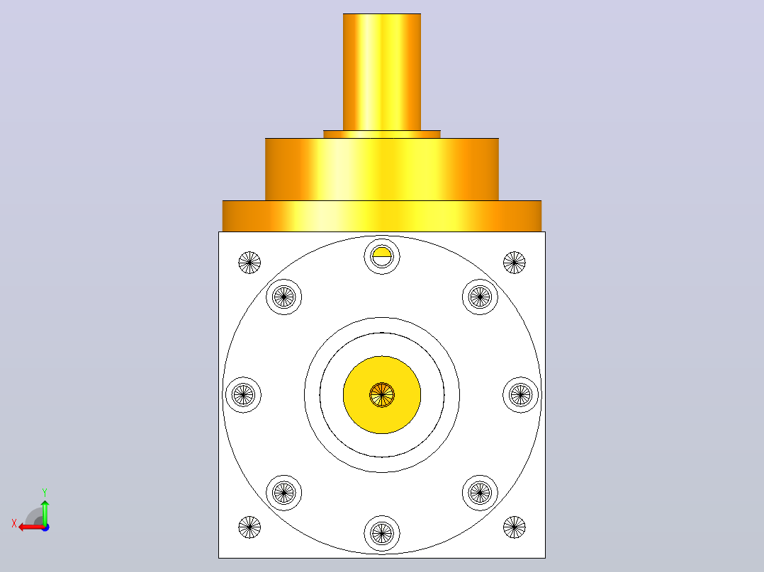 PW210-1 单轴入单轴出转向器后视图