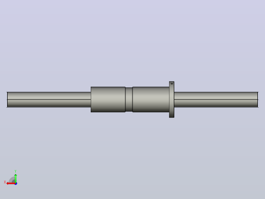 DKFZD5025-4滚珠丝杆3D模型后视缩略图