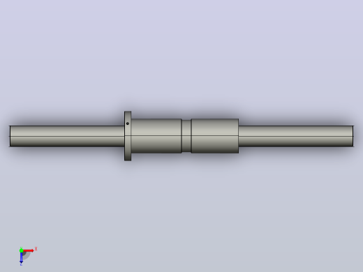 DKFZD5025-4滚珠丝杆3D模型俯视缩略图