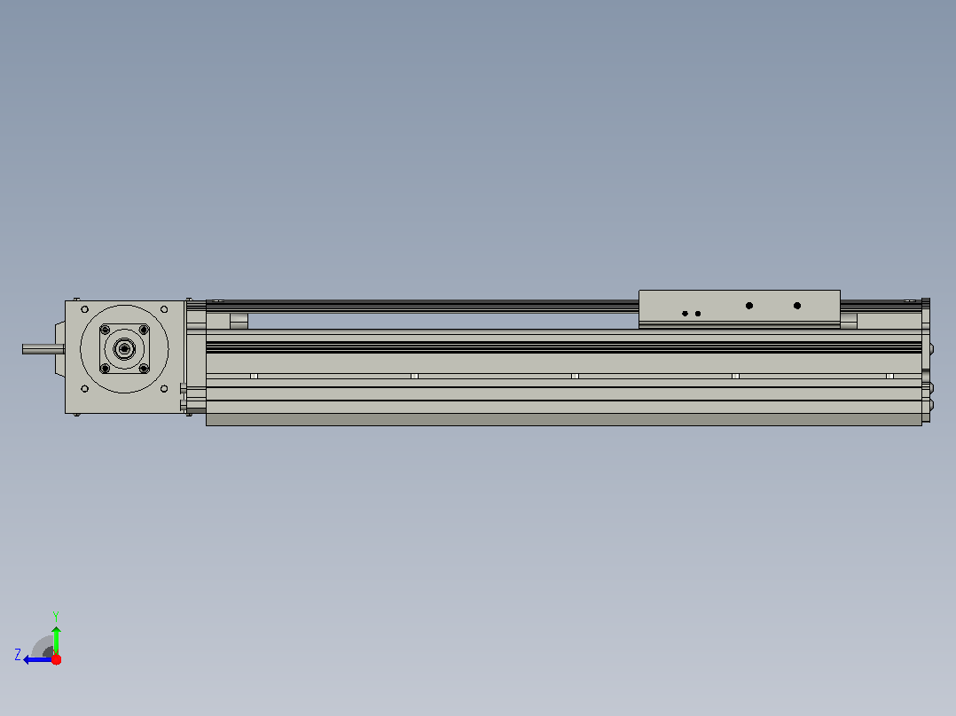 MT120BT半封闭皮带滑台[MT120BT.L100.200.RT.P40.C3]右视图