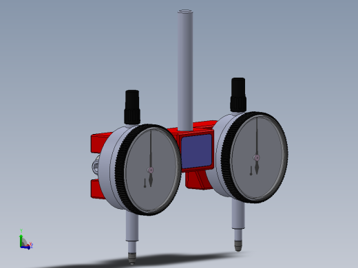 DIY双百分表测量工具