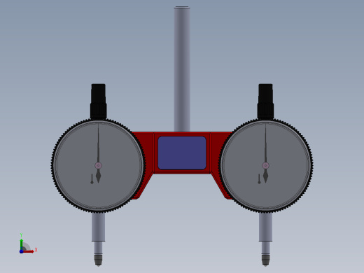 DIY双百分表测量工具前视缩略图