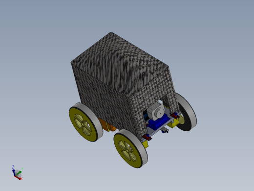 编程四轮小车3D图纸 Solidworks设计