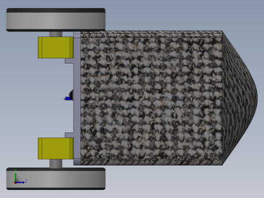 编程四轮小车3D图纸 Solidworks设计左视缩略图
