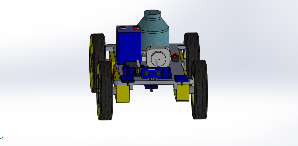 编程四轮小车3D图纸 Solidworks设计