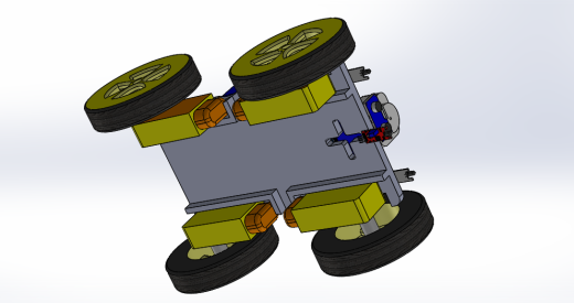 编程四轮小车3D图纸 Solidworks设计缩略图
