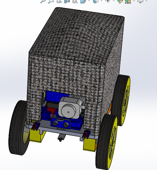 编程四轮小车3D图纸 Solidworks设计缩略图
