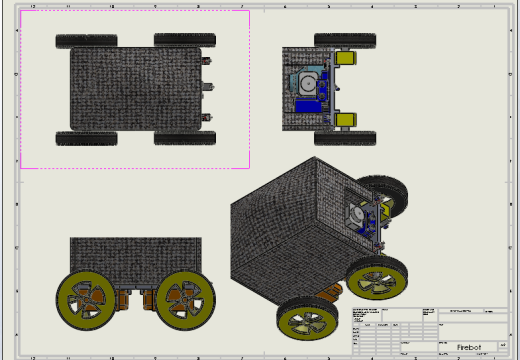 编程四轮小车3D图纸 Solidworks设计缩略图