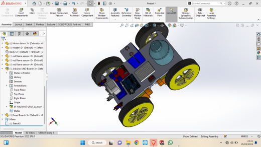 编程四轮小车3D图纸 Solidworks设计缩略图