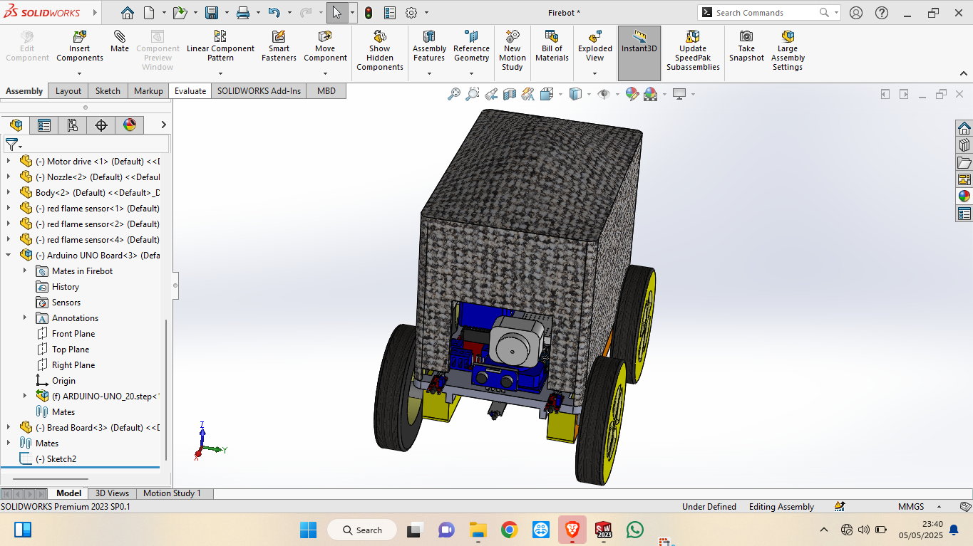 编程四轮小车3D图纸 Solidworks设计