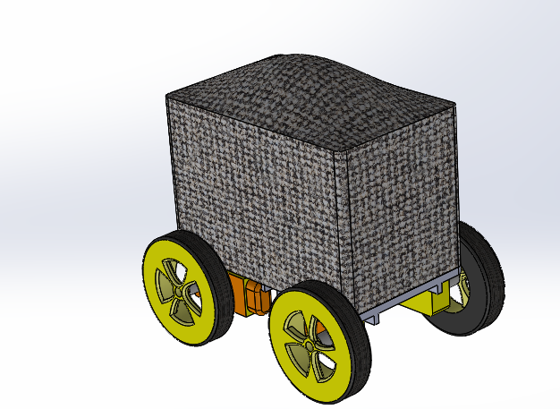 编程四轮小车3D图纸 Solidworks设计