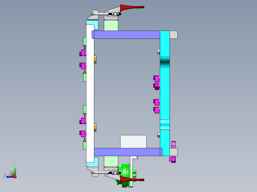 C20电池模组连接片与极柱焊接夹具右视缩略图