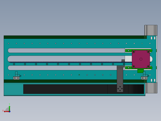 齿轮齿条传动夹爪上料模组3D模型图纸 Solidworks 附STEP后视缩略图