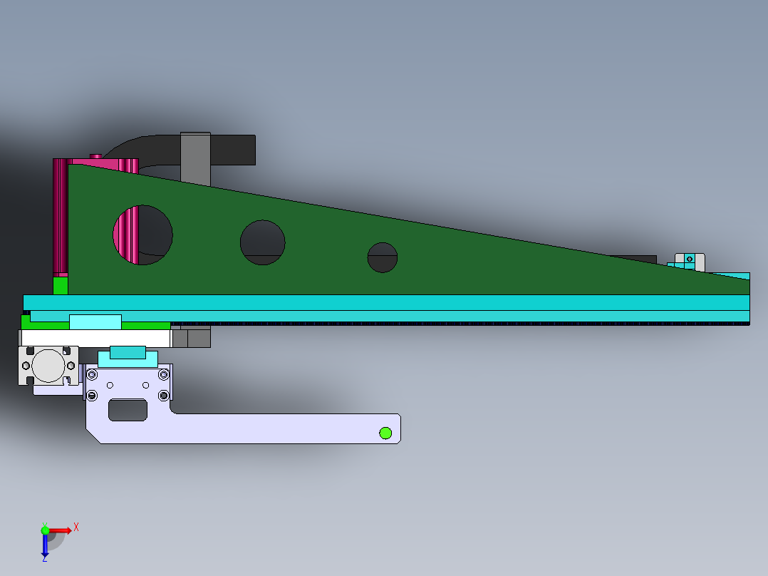 齿轮齿条传动夹爪上料模组3D模型图纸 Solidworks 附STEP俯视图