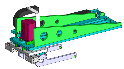 齿轮齿条传动夹爪上料模组3D模型图纸 Solidworks 附STEP缩略图