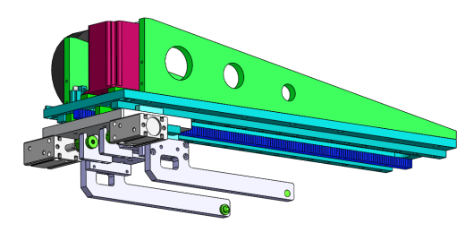 齿轮齿条传动夹爪上料模组3D模型图纸 Solidworks 附STEP缩略图