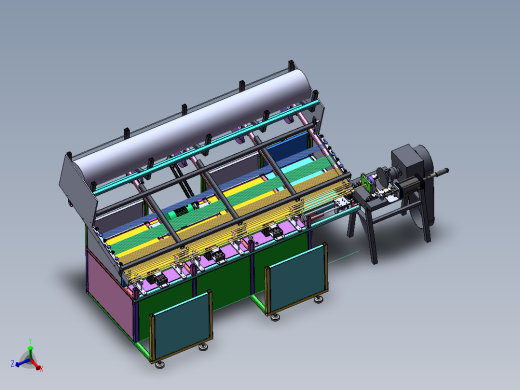 自动车钢管机（sw19可编辑+工程图）