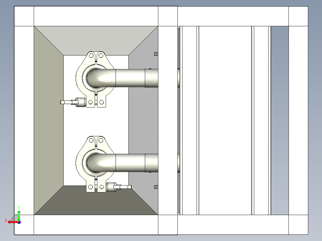 手动灌装机3D数模图纸 STP格式后视图