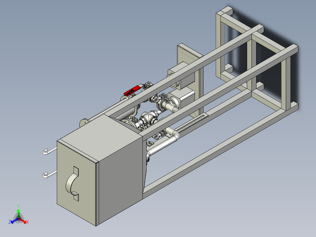 手动灌装机3D数模图纸 STP格式正等轴测图