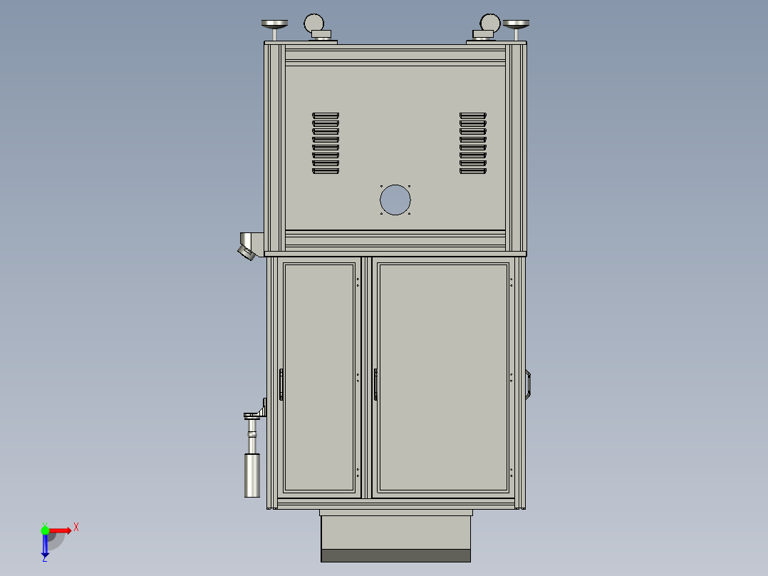 硬对硬真空贴合机3D模型俯视图
