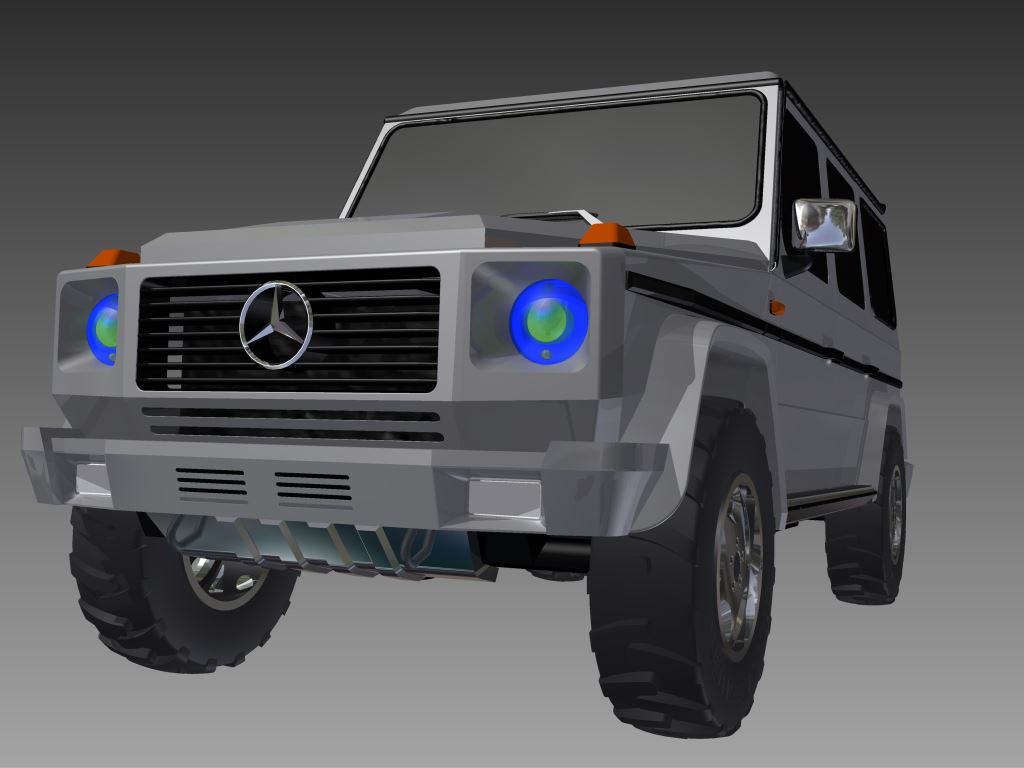 Mercedes 奔驰G级全地形越野车模型外观3D图纸