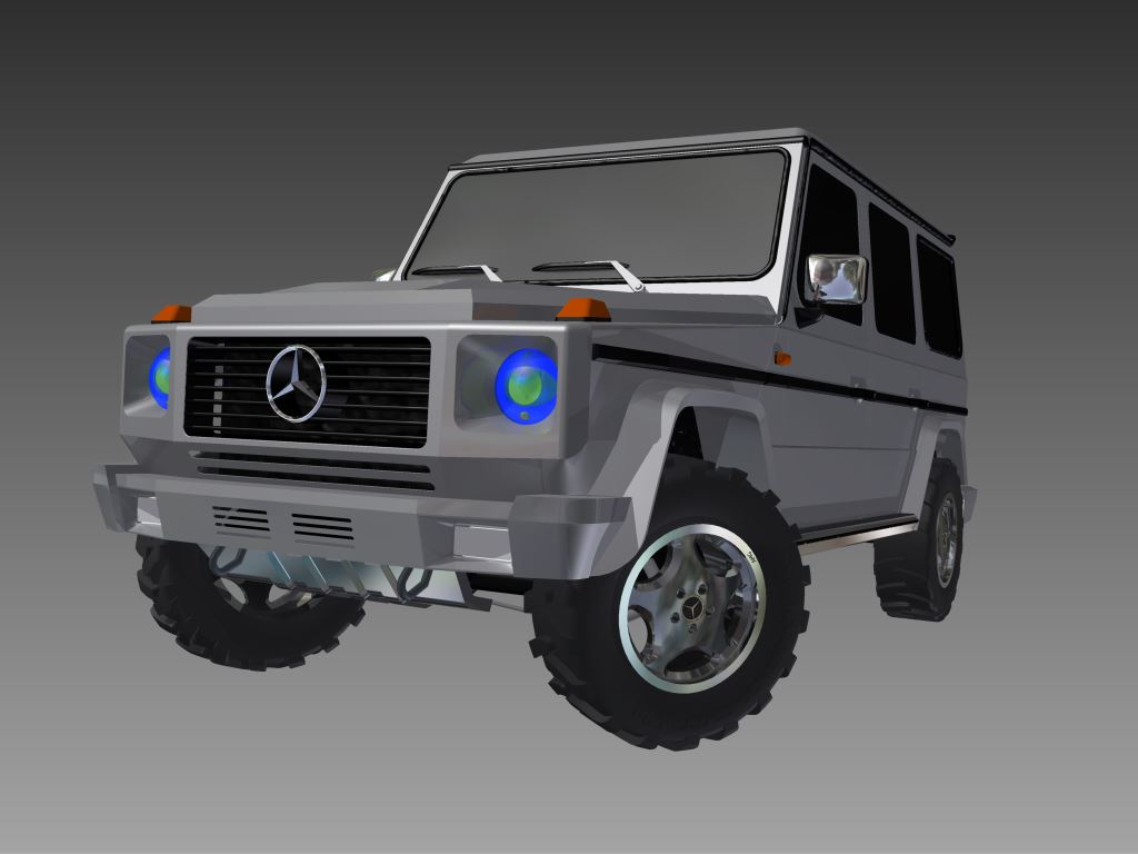 Mercedes 奔驰G级全地形越野车模型外观3D图纸