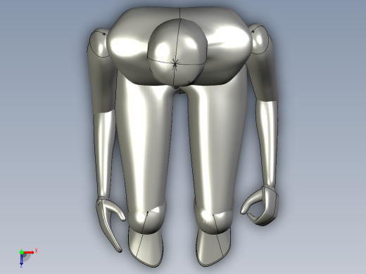 多款操作工人3d模型工人solidworks三维人物模型打包俯视缩略图