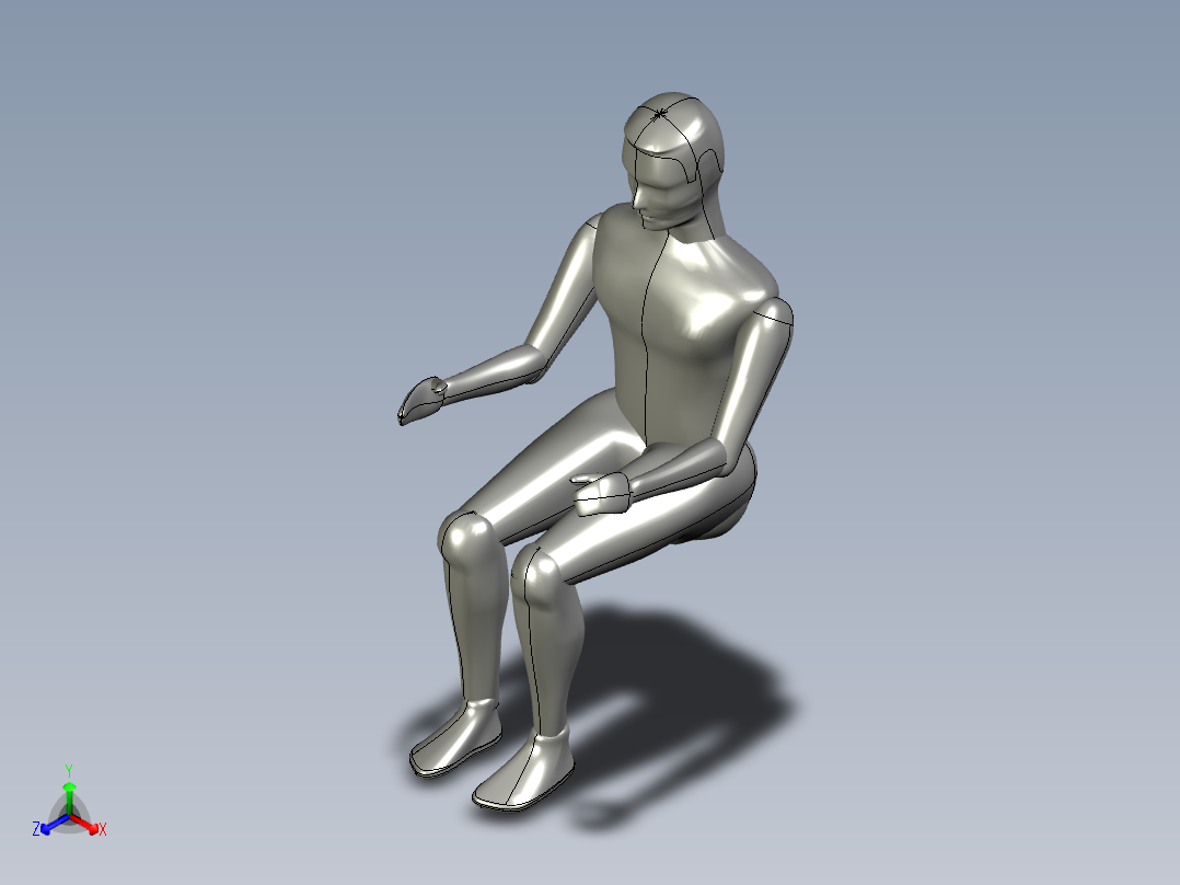 多款操作工人3d模型工人solidworks三维人物模型打包正等轴测图