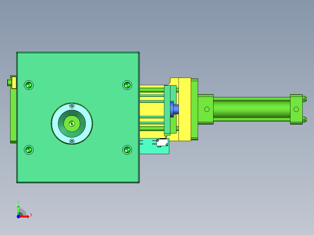 全3D包胶模具前视图