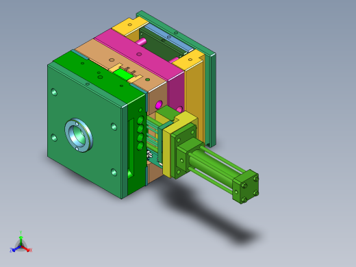 全3D包胶模具正等轴测缩略图