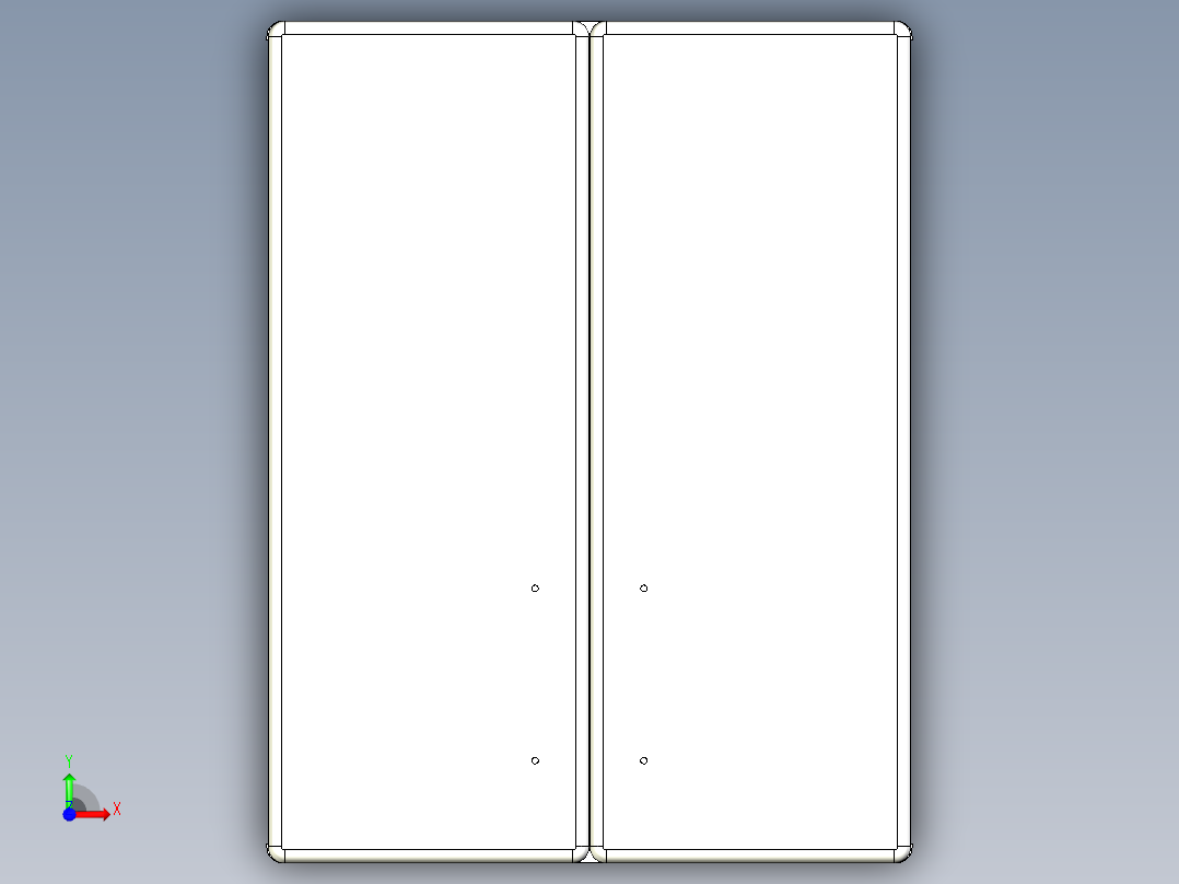 双门吊柜（GA-09P-C）前视图