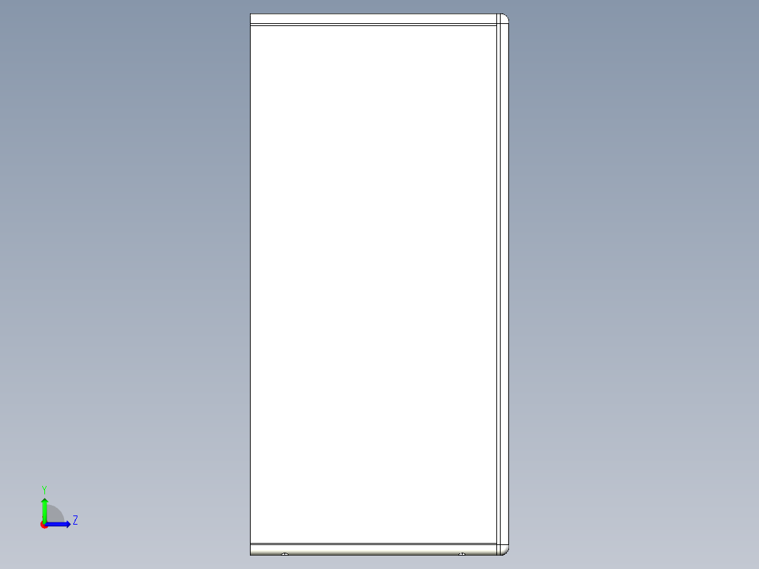 双门吊柜（GA-09P-C）左视图