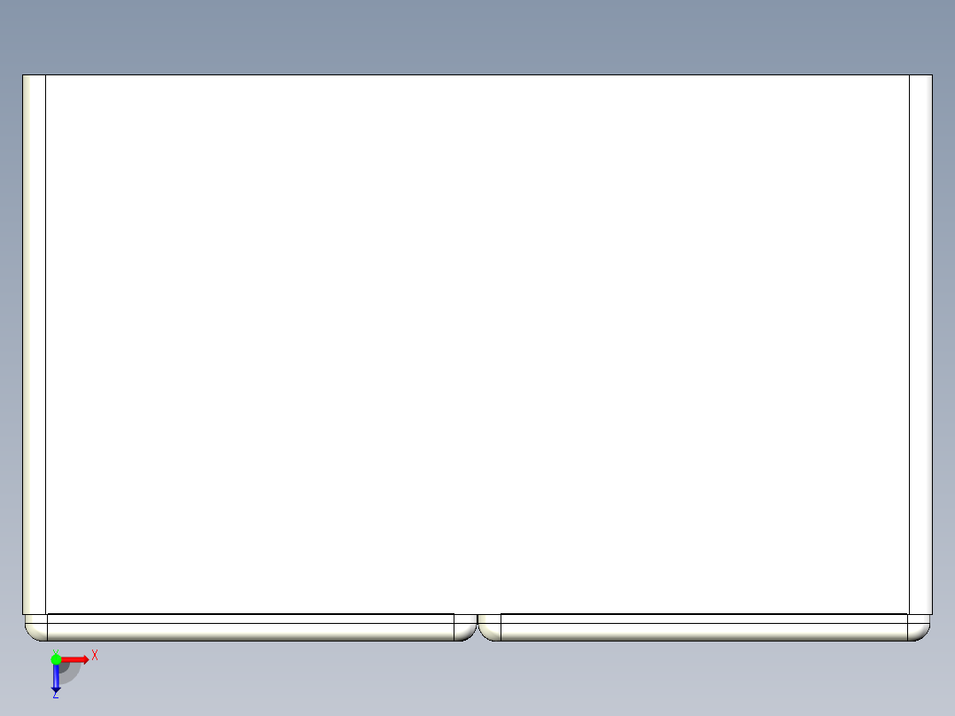 双门吊柜（GA-09P-C）俯视图