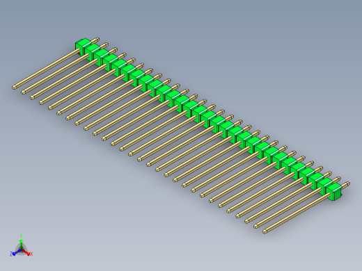 彩色公头100mil（2.54mm）系列-DS1021_green_1x29p_100mil_Type19_rev1.0