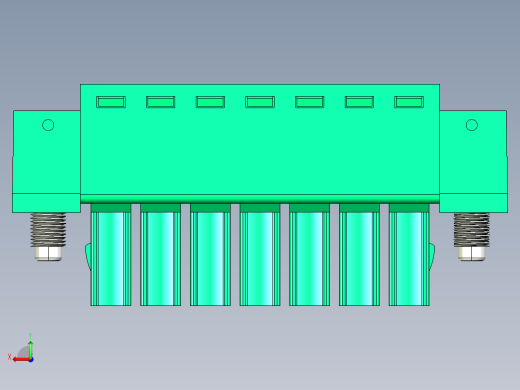 DEGSON 15EDG（公头） 3.5mm 螺钉锁紧，插拔式接线端子 FullPack-15EDGKM-3.5-07P-14-00AH后视缩略图