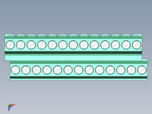 DEGSON DG500 系列 5.05.087.62mm 接线端子-DG500A-5.0-26P-14-00AH俯视缩略图