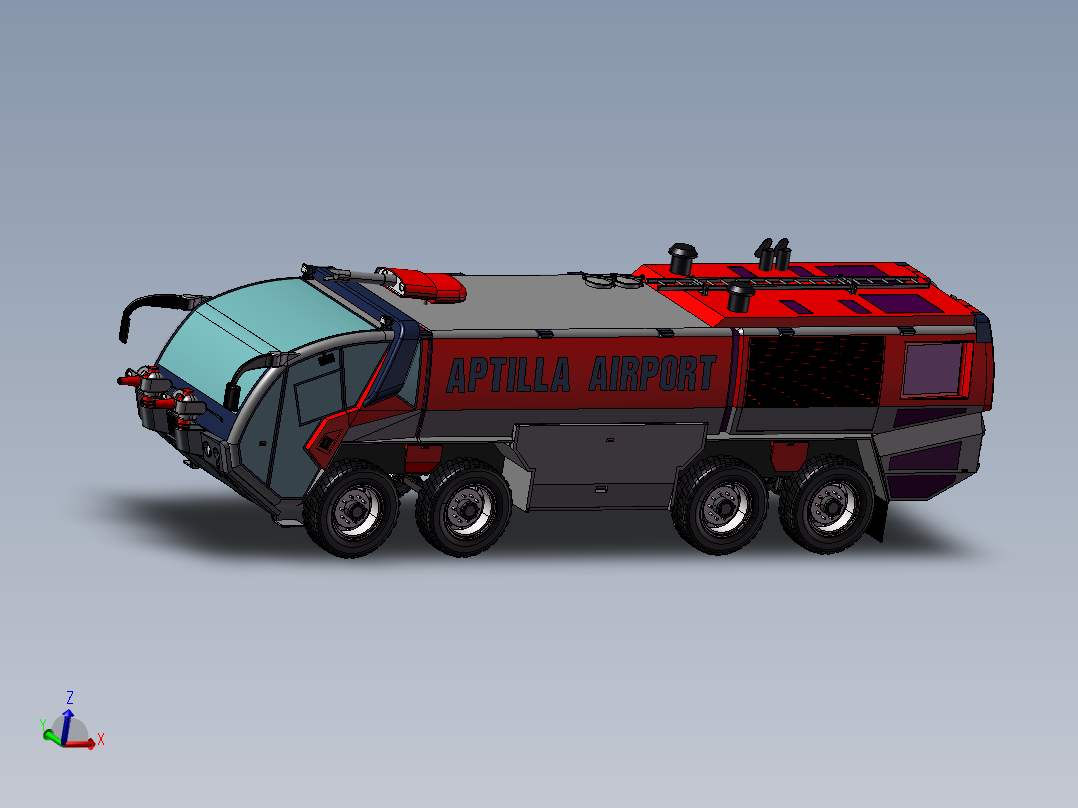 8.重型卡车 3d模型图纸