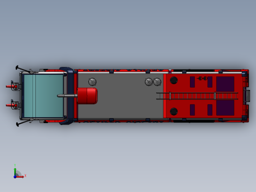8.重型卡车 3d模型图纸前视缩略图