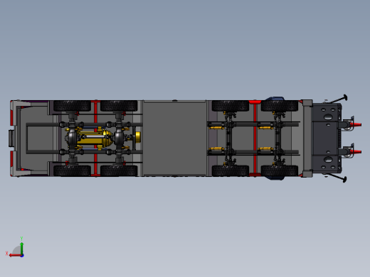 8.重型卡车 3d模型图纸后视缩略图