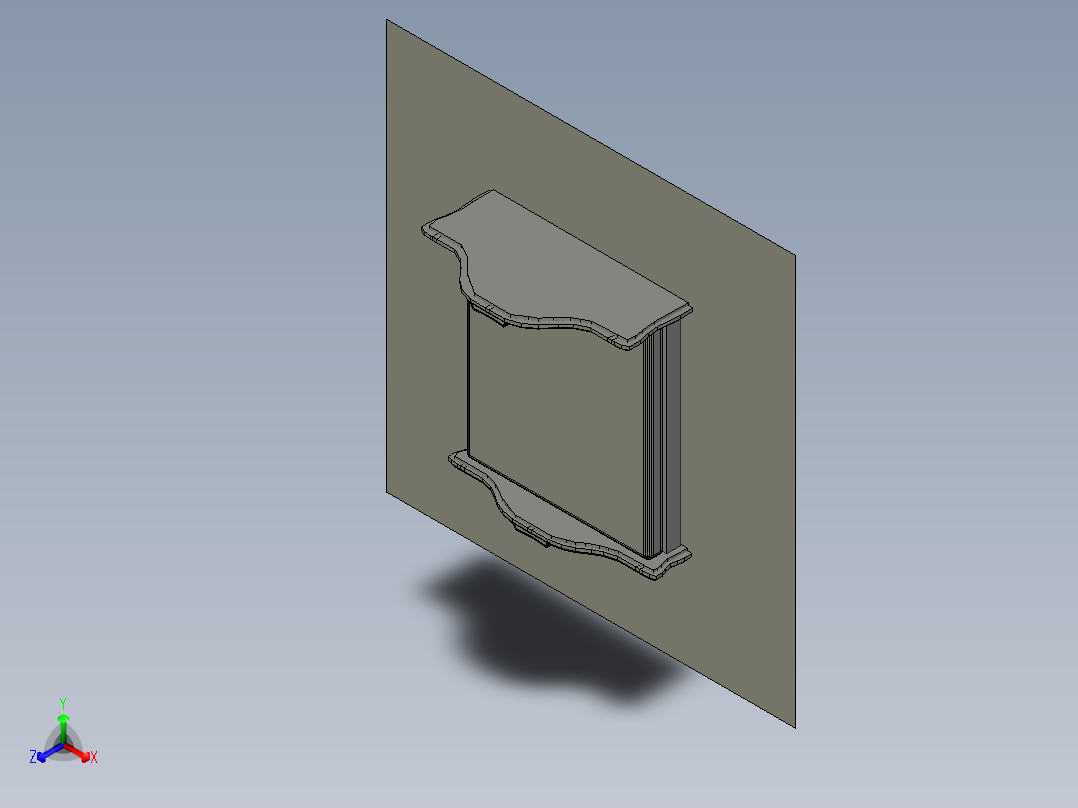bed-mab-93-木制床主视图