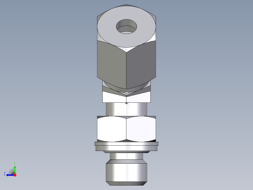 卡套式工业通用硬管接头EO_Adjustable_locknut_45_deg_elbow_VEE06ZSMCF右视缩略图