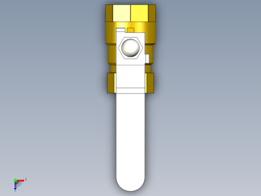 管道手动球阀-水管开关阀-手动阀门铜球阀DN15-1俯视缩略图