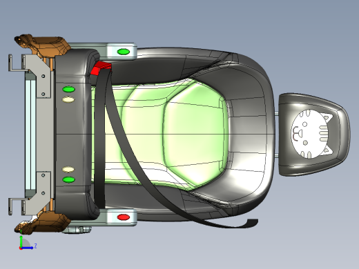 客车座椅左视缩略图
