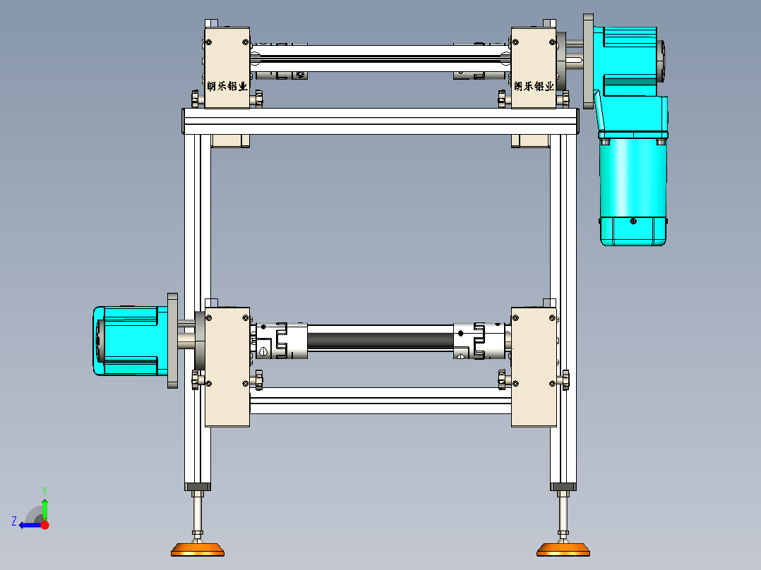 LE-大驱动头倍速链单向运转右视图