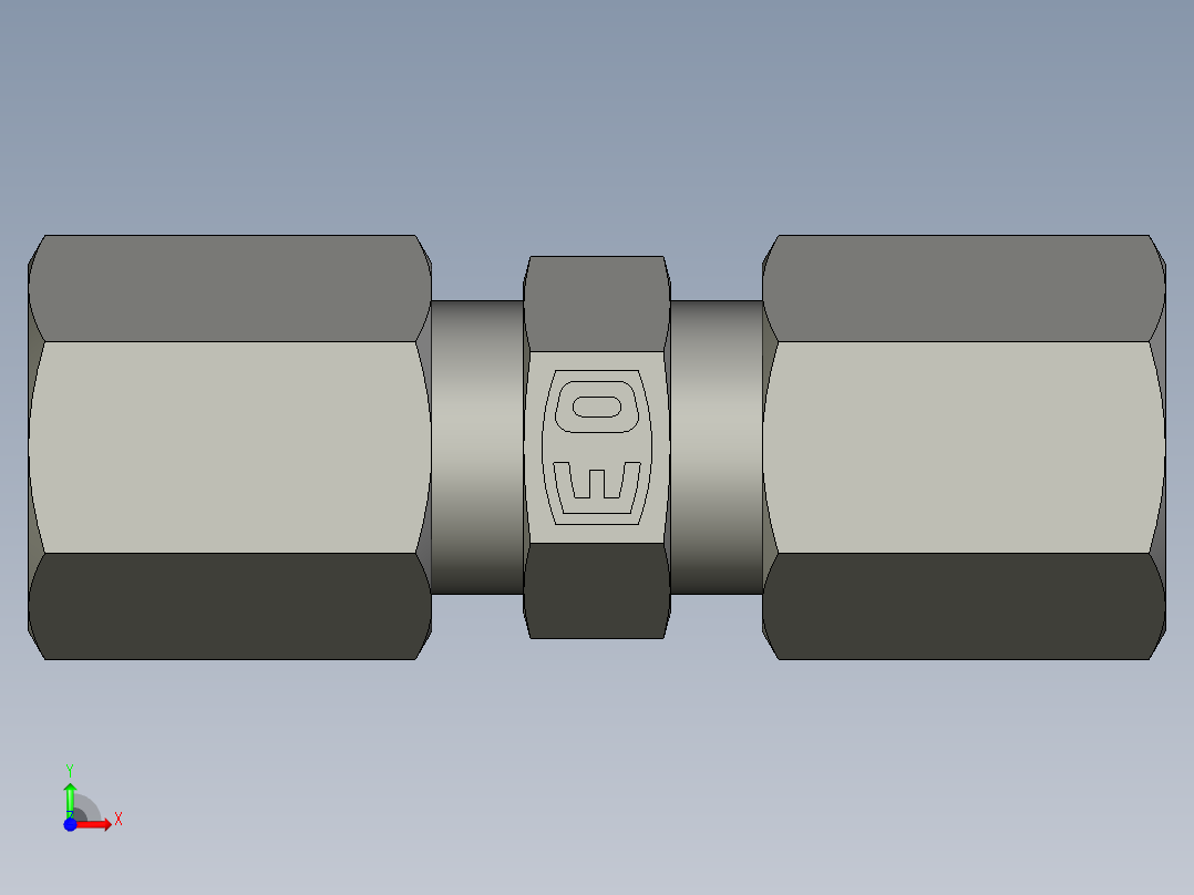 卡套式工业通用硬管接头EO Union G04LL71前视图