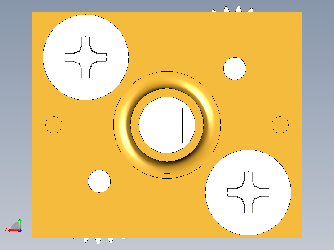 N20减速电机后视图